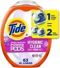 Tide Hygienic Clean Heavy 10x Duty Power PODS Laundry Detergent 63 Count