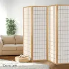 4 Panels Room Divider Foldable Screen Privacy Stand Flexible Room Partition