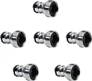 MroMax Brass Faucet Tap Quick Connector M22/M24Thread Hose Pipe Socket Adapter Fitting for Dishwasher Washing Machine 6Pcs