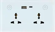 86/147 socket USB+ pe-c remote co rol voice switch socket, universal 95-250V according to American/European/Australian/British standards