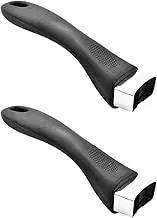 2 Pcs Pot Handle Bakelite Grip Long Replacement Handle with Screw for Kitchen Saucepan Pan Cookware