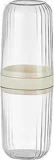 Toothbrush Container – Travel Holder, oorrall Cup | Portable Toothbrush Case for Travel Use, Large Capacity Mouthwash Cup for Camping and Bathroom Storage Compact oorrall Care Kit for Daily Use