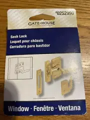 Gatehouse Window Sash Lock Gold #0252990 New in Box Casement Double-hung Crank