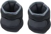 Ｓｉｍｈｏａ 2Pcs Wrist Ankle Weights Adjustable Strap Workout Equipment Arm and Leg Weights for Men Women for Running Jogging Exercise, 0.5kg Black
