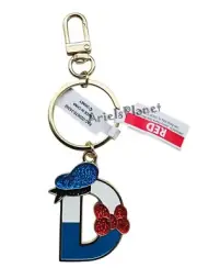 Disney Parks Daisy Duck Letter D, Metal Keychain Bag Charm