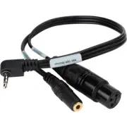 Sescom iPhone/iPod/iPad TRRS to XLR Mic & 3.5mm Monitoring Jack Cable