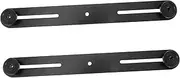 Abaodam 2Pcs Adjustable Microphone Bar for Flash Light Double Mount Extension Bracket Slip Pad Screw for Versatile Use with Cameras Microphones Environmentally