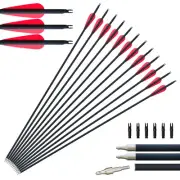 Fiberglass Arrows Hunting Archery Target Arrows Recurve Bow Longbow