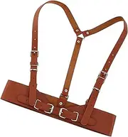 [Generic] Stylish Underbust Corset PU Leather Womens Waist Belt for Steampunk Fashion
