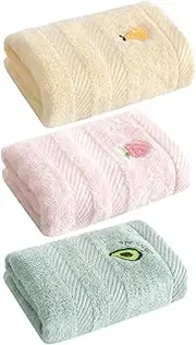 3 Pcs Bamboo Fiber Towel Cute Towels Hand Towels Newborn Face Towel Wipes Nursing Towels Gauze Feeding Towel Towel Washcloths for Wash Cloth