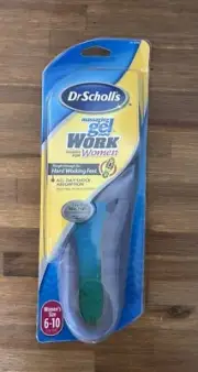 Dr Scholls Massaging Gel Work Shoe Insoles Women’s Size 6-10 1 Pair