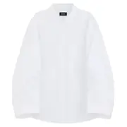 [We11done] Twisted Sleeve White Shirt