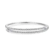 ANYCO Bracelet Mujeres Pulseras heart Charm Sterling Silver Bracelets Bangles For Women 925 Sterling Silver Bracelet