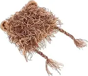 [GAROZATION] Handmade Lion Hat for Creative Knitted Woolen Beanie Fun Headwear Unique and for Playtime and Dress Up Khaki