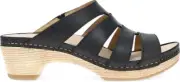 Dansko Lyndi Women's Casual Sandals, Black Oiled Pull Up, W41