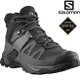 Salomon X Ultra 4 Mid Wide 男款中筒寬楦Gore-tex防水登山鞋 L41294600 黑/灰/珍珠藍