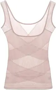 [Dress Cici] Women's Mesh Tank Top Body Shapers - Seamless Tummy Control Compression Shapewear