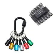 Bit Holder Gadgets Drill Bit Holder 1/4 Drill Bit Holder Keychains Screwdriver