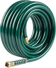 5/8" x 100' Heavy Duty Flexogen Water Hose, Flexible Garden Hose for Vegetable Gardens, Flower Beds, and Lawn Sprinklers, Green