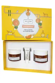 Decleor Sun Kissed Glow Day Cream 50ml Antidote Concentrate 10ml,ScrubMask 50ml 110ml
