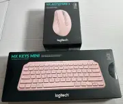 Set 2 Logitech MX Keys Mini & MX Anywhere 3 Pink Keyboard & Mouse Combo *SEALED*