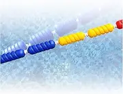 3.3ft - 60ft Floating Pool Safety Divider Lane Lines for Dividing Pools Pool Lanes Buoy Spiral Lanes for Dividing Shallow Swimming Competition Lanes(Steel Wire,6m/20ft)