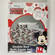 Mickey Mouse - Disney - Steamboat - Double Bed Quilt Doona Duvet Cover Set