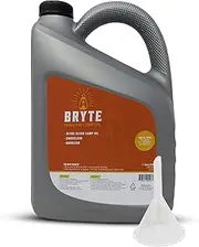 URBAN SOMBRERO Bryte Premium Lamp Oil - 1 Gallon, Clear & Clean Paraffin, Odorless, Suitable for Indoor/Outdoor Use, Comes with Funnel