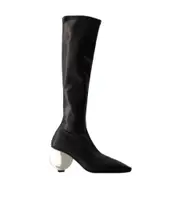 Courrèges Circle Heel Boots 37,38,39,40 Black