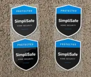 4 PK SimpliSafe Door/Window Decals Home Security Alarm Decal CHOOSE YOUR DESIGN!