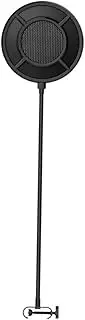 GOOHOCHY Pop Filter for Recording Microphone Gaming Mic Windscreen Black 560x155x18mm Safe Easy to Install Perfect for Professionals