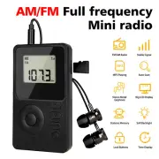 Portable FM/AM Radio Pocket FM Radio Receiver With Wired Headphones for Walking