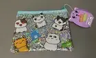 1 Furever Friends Glitter Pouches For Make Up School Supplies Kids Christmas￼￼