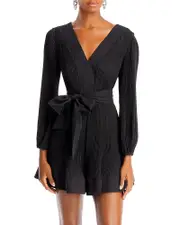 Milly Liv Belted Pleated Dress