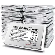 EVERLIT Survival Emergency Mylar Thermal Blanket, Foil Space Blanket Designed...