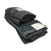 Kirkton House & Target 8pc Assorted Dark Grey Face Washers and Hand Towels NEW