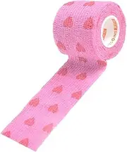 T TOOYFUL Cute pink and blue Elastic Non Woven Aid Self-Adhesive Cohesive Wrap Bandage Tape Band 1 Inch 2 Inch 3 Inch Width, Pink 2 inch