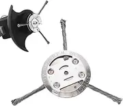 Steel Wire Trimmer Head | Brush Cutter Head,Cordless Mowing Machine Replacement for Home Landscape Edging Farm Maintenance Lawn