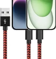 FWCLO 2Pack 10FT i Phone Charger Cord i Pad Charger Cable MFi Certified Lightn ing USB Heavy Duty Nylon Fast Charger Cord Compatible with i.Phone 14/13/12/11/Pro/X/Xs Max/XR /8/7/6/6S/plus and More