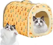 Pet Tent House - Oxford Cloth Outdoor Dog House | Warm Cloth Cat House, Comfy Ferals Cat House Shelter, Pets Warm Outdoor Pet House, Shelter House for Cats, Cat House for Outdoor Cats