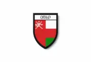 PATCH PATCHES EMBLEM IRON ON GLUE PRINT FLAG world crest oman
