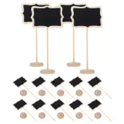 15 Pcs Small Blackboard Message Sign Easel Stand for Chalkboards