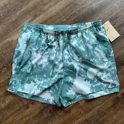 Nike Shorts Medium MensDri Fit Run Division Stride 4" Teal Brief Lined $80