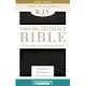 Holy Bible: King James Version, Black, Bonded Leather, Thinline Reference, End of Verse Reference Edition