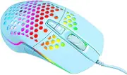 HOMSFOU 1 Pc Hollow Gaming Mouse Mouse for Laptop Computer Accessories Practical Laptop Controller Computer Accessory Plastic Blue