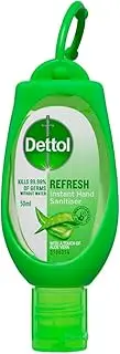 Dettol Instant Hand Sanitiser Refresh Green Clip 50mL