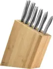 Global Kyoto 7-Piece Japanese Knife Block Set, Made in Japan, Boamboo Storage Bl