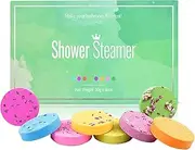 Welhammsae Aromatherapy Shower Steamers, 8 Pcs with Box, 8 Fragrances, Shower Bomb Tablets Set, Natural Ingredients, Self Care, Relaxation for Women Men, Gifts for women