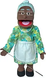 25" Granny, Black Grandmother, Full Body, Ventriloquist Style Puppet
