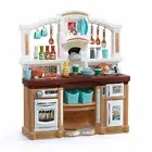 Step2 Fun with Friends Play Kitchen, Tan/Brown -- Kids Toddler Pretend PlaySet